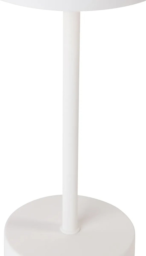 Moderne tafellamp wit oplaadbaar - Poppie