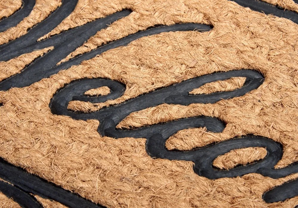 Hanse Home, Rohožka Welcome 105713 – na von aj na doma, 45x75, hnedá, chodba / predsieň