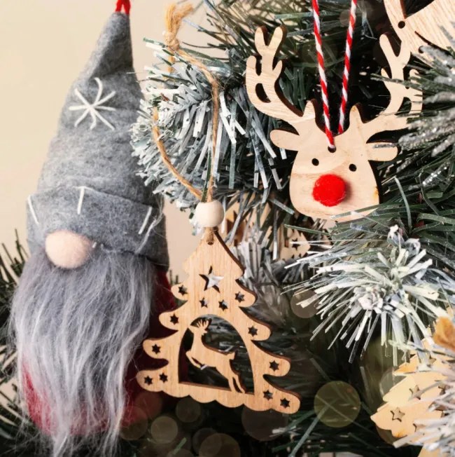 Vianočné ozdoby 311367 soby (9 ks)