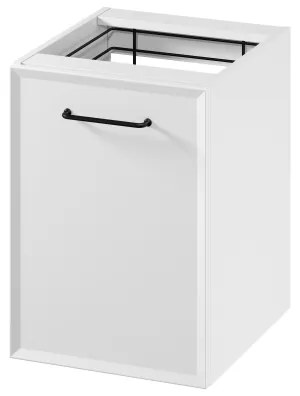 Cersanit S1022-011 - Závesná kúpeľňová skrinka s košom na bielizeň MILLE 40x45 cm biela