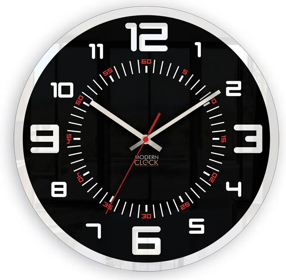 Nástenné hodiny Orion 30 cm čierne/biele