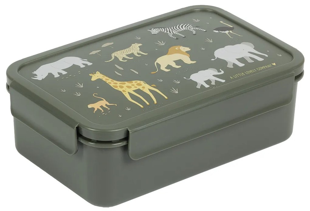 A Little Lovely Company - škatuľka na desiatu - zvieratá zo savany