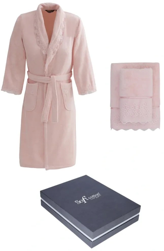 Soft Cotton Darčekové balenie županu, uteráku a osušky FREYA