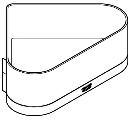 GROHE 41038000 - Rohová sprchová vanička SELECTION lesklý chróm