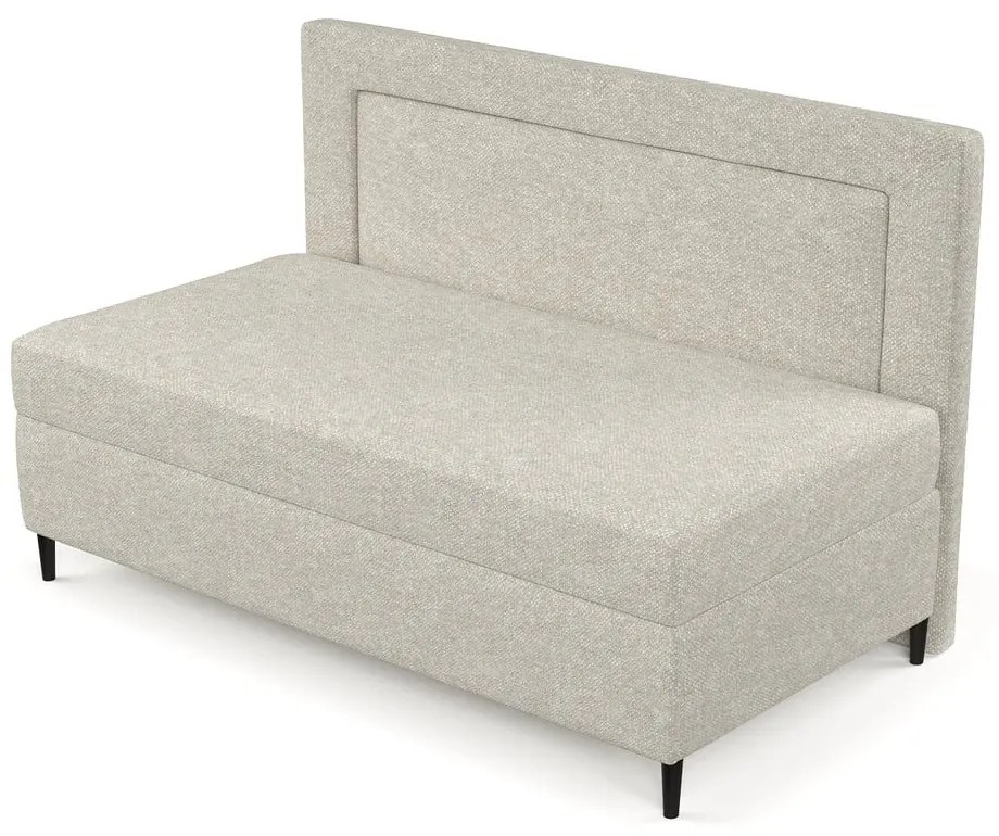 Sivobéžová čalúnená jednolôžková posteľ 90x200 cm Albumy – Maison de Rêve