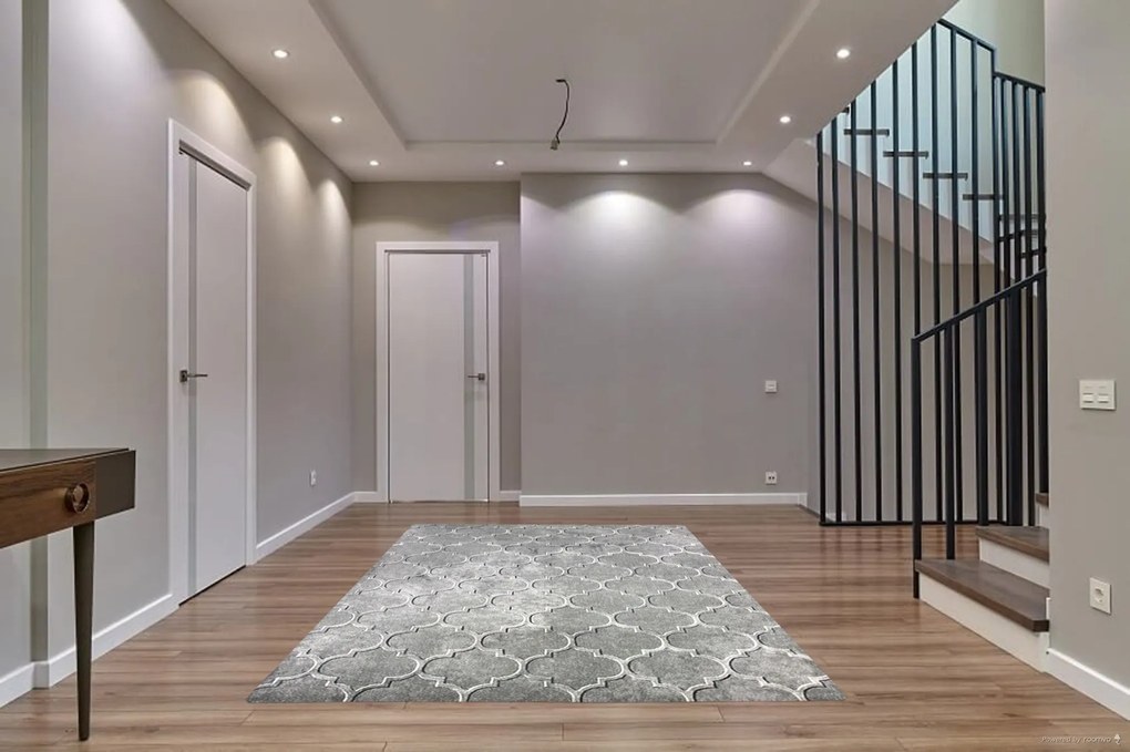 Berfin Dywany, Kusový koberec Elite 17391 Grey, 80x150, šedá, kancelária