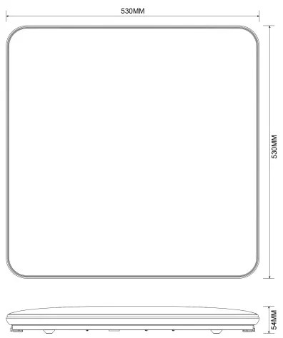 Zuma Line JE-DHS-0530-CH - LED Stmievat. stropné svietidlo OMAR LED/48W/230V chróm