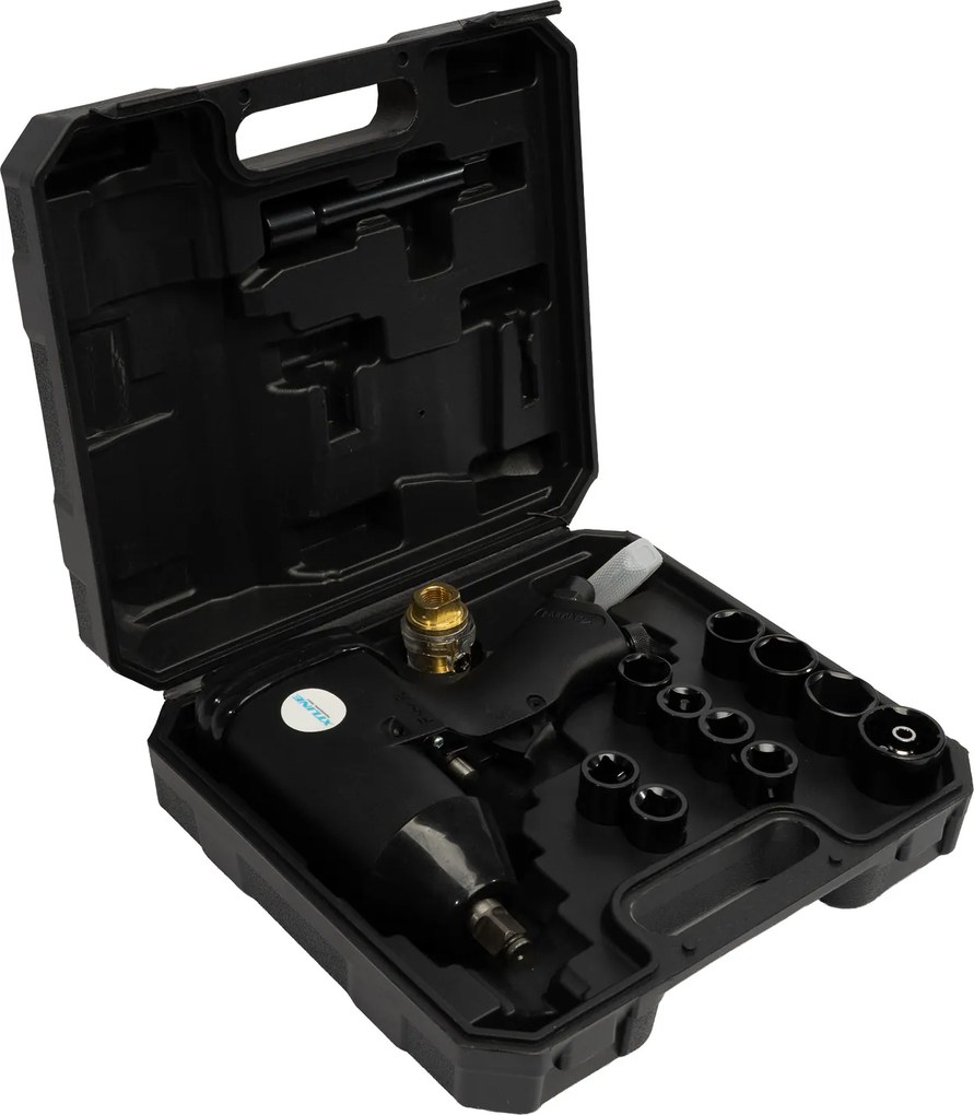 XTLINE Pneumatický utahovač | 310 Nm, 1/2", 17 dielov