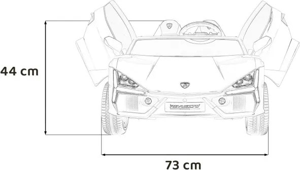 Elektrické autíčko Lamborghini Revuelto XL červené