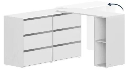 Komoda s nastaviteľným stolíkom LTS656W01