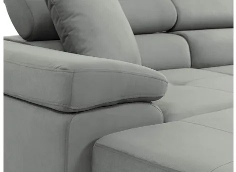 Rohová rozkladacia sedačka v tvare U Torezio Mini, Dostupné poťahy: ekokoža Soft 11 (čierna) + Lux 06, Strana: ľavá