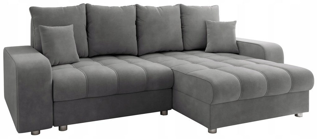 Mirjan24 Rohová sedačka do obývačky DUBLIN - šedá 1