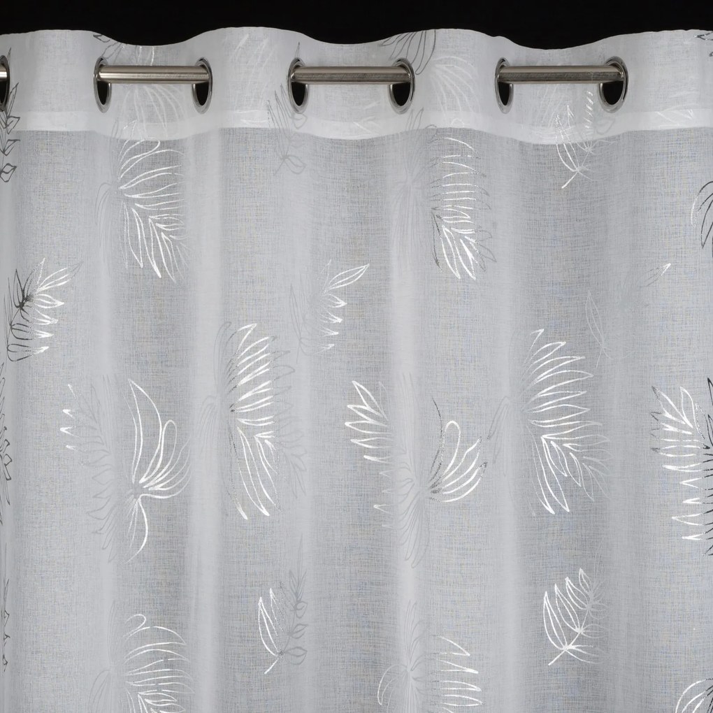ZÁCLONA NA KRÚŽKOCH CAPRI 140X250 CM VZOROVANÁ