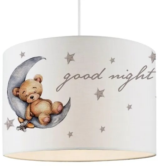 Detský luster CANDY 1xE27/40W/230V biela/hnedá