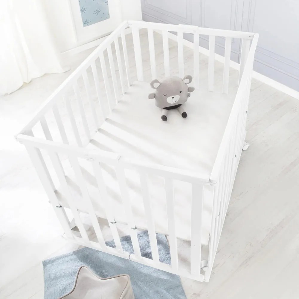 Biela detská ohrádka 100x75 cm – Roba