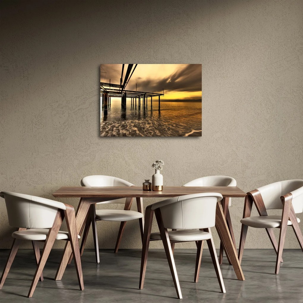 Obraz - Architektúra pri pobreží (70x50 cm)