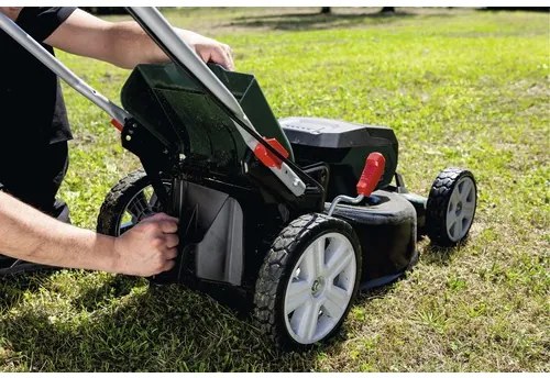 Aku kosačka Metabo RM 36-18 LTX BL 46 vr. 2 ks aku a rýchlonabíjačky
