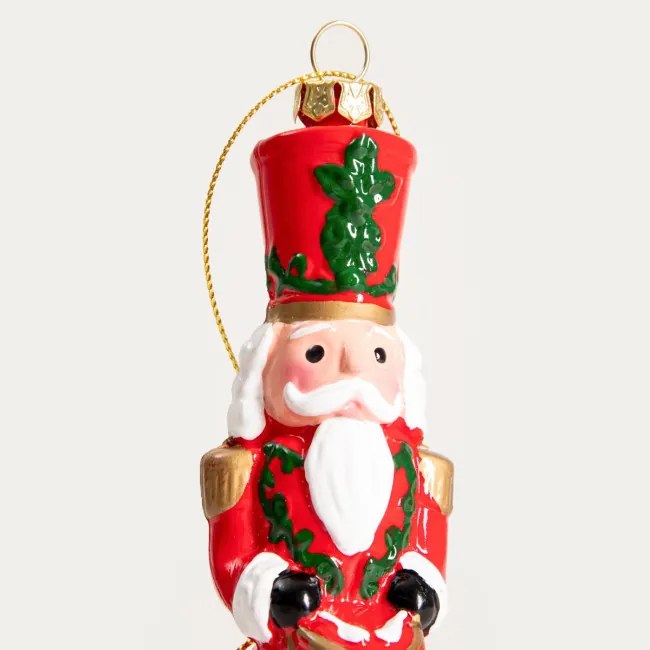 Závesná vianočná dekorácia EVI RED luskáčik 753756