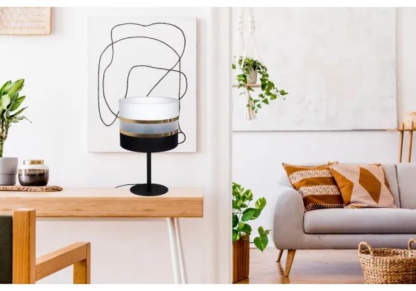 Stolná lampa CORAL 1xE27/60W/230V čierna