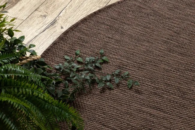 Koberec SIZAL SION A5165A hnedý kruh