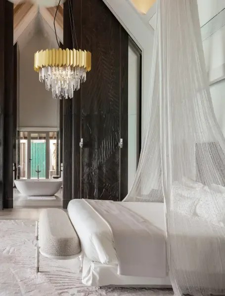 Dizajnový luster na lanku Magnolia 50 zlaté