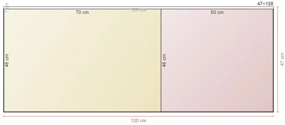 2. akosť - Organizér do zásuvky, do kuchyne, príborník bambusový DELINIA 70 x 45 cm (prasklina)