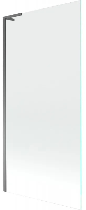 Mexen Next L, 1-krídlová vaňová zástena 90 x 150 cm, 6mm číre sklo, grafitový profil, 895-090-000-03-00-95