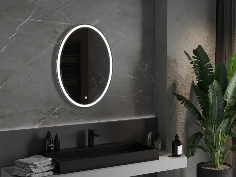 Mexen Elz osvetlené kúpeľňové zrkadlo 60 x 80 cm, LED 6000K, proti hmle - 9802-060-080-611-00