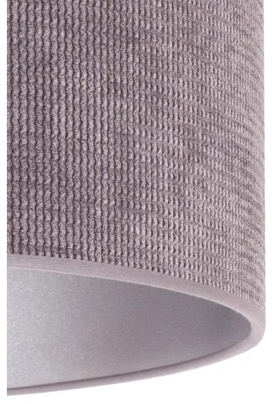 Duolla - Stolná lampa LYON 1xE27/15W/230V pr. 30 cm šedá