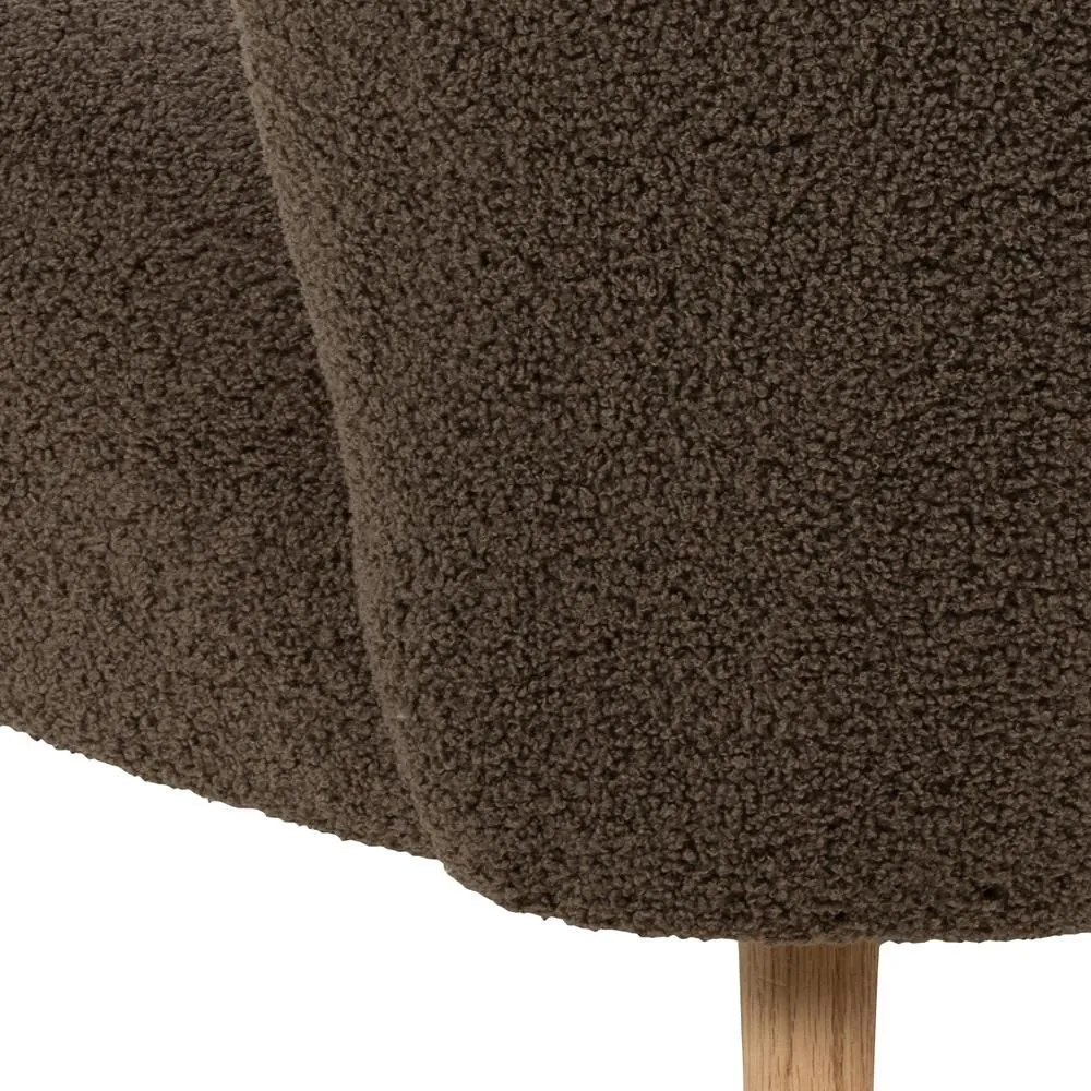 Designové lounge křeslo Elmont hnědé