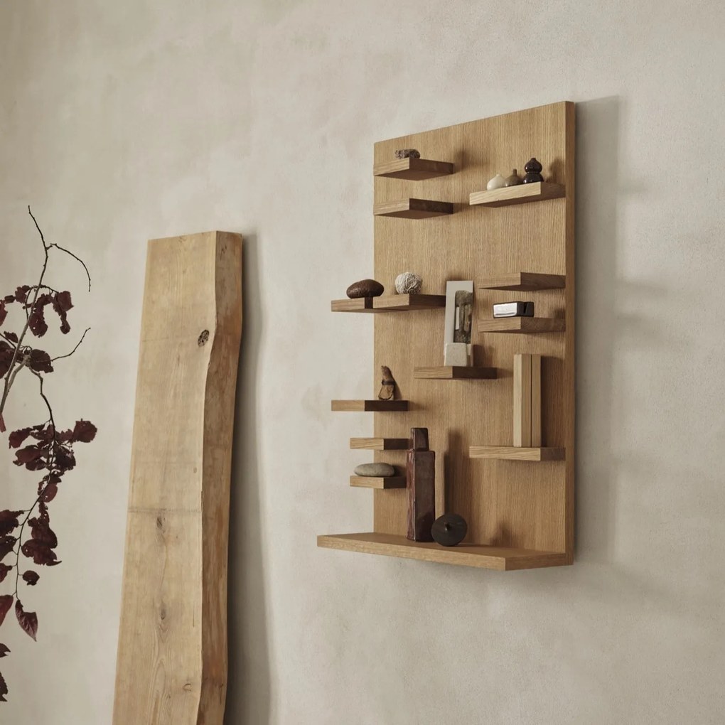 Ferm Living Nástenná polica Parade Oiled Oak 60 cm