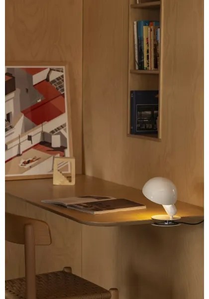 FARO 56101 - Stolná lampa s klipom 2v1 BELA 1xE27/15W/230V biela