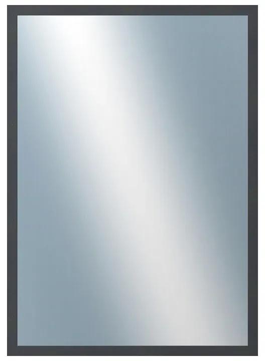 DANTIK - Zrkadlo v rámu, rozmer s rámom 50x70 cm z lišty KASETTE šedá (2758)