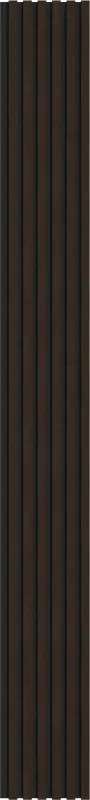 Mexen Lam-F, akustické stenové lamely 275 × 30 cm, plstený podklad 8 mm, technická dyha, eben hnedý, S105-275307-3015-022