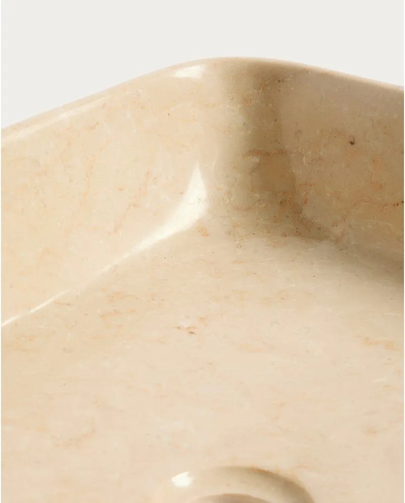 Béžové kamenné umývadlo 55x35 cm Darnen – Kave Home