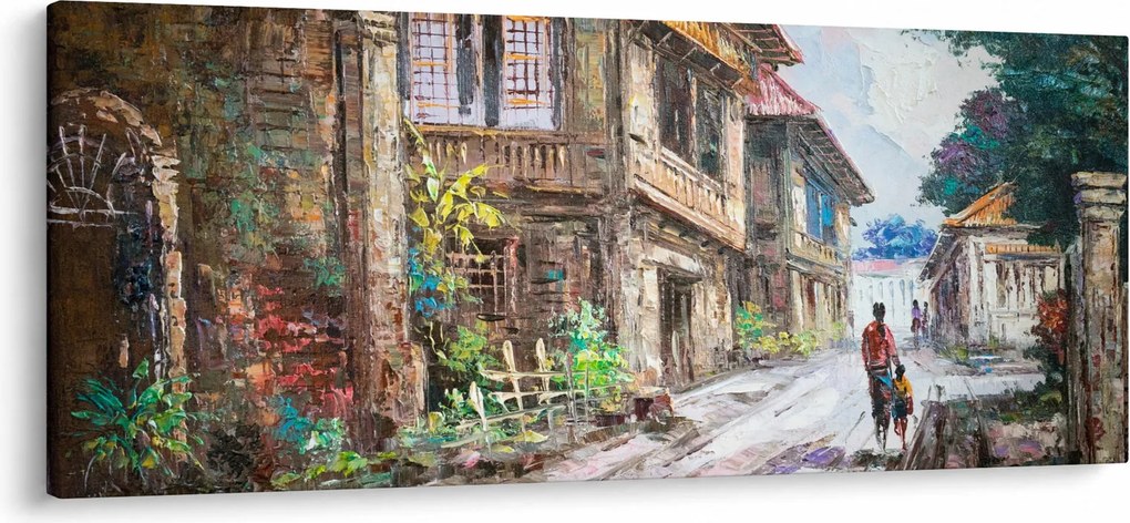 Obraz Filipínske dediny, Ázia (120x50 cm)