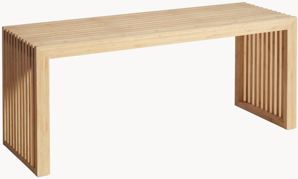 Ručne vyrobená lavica z bambusového dreva Rib