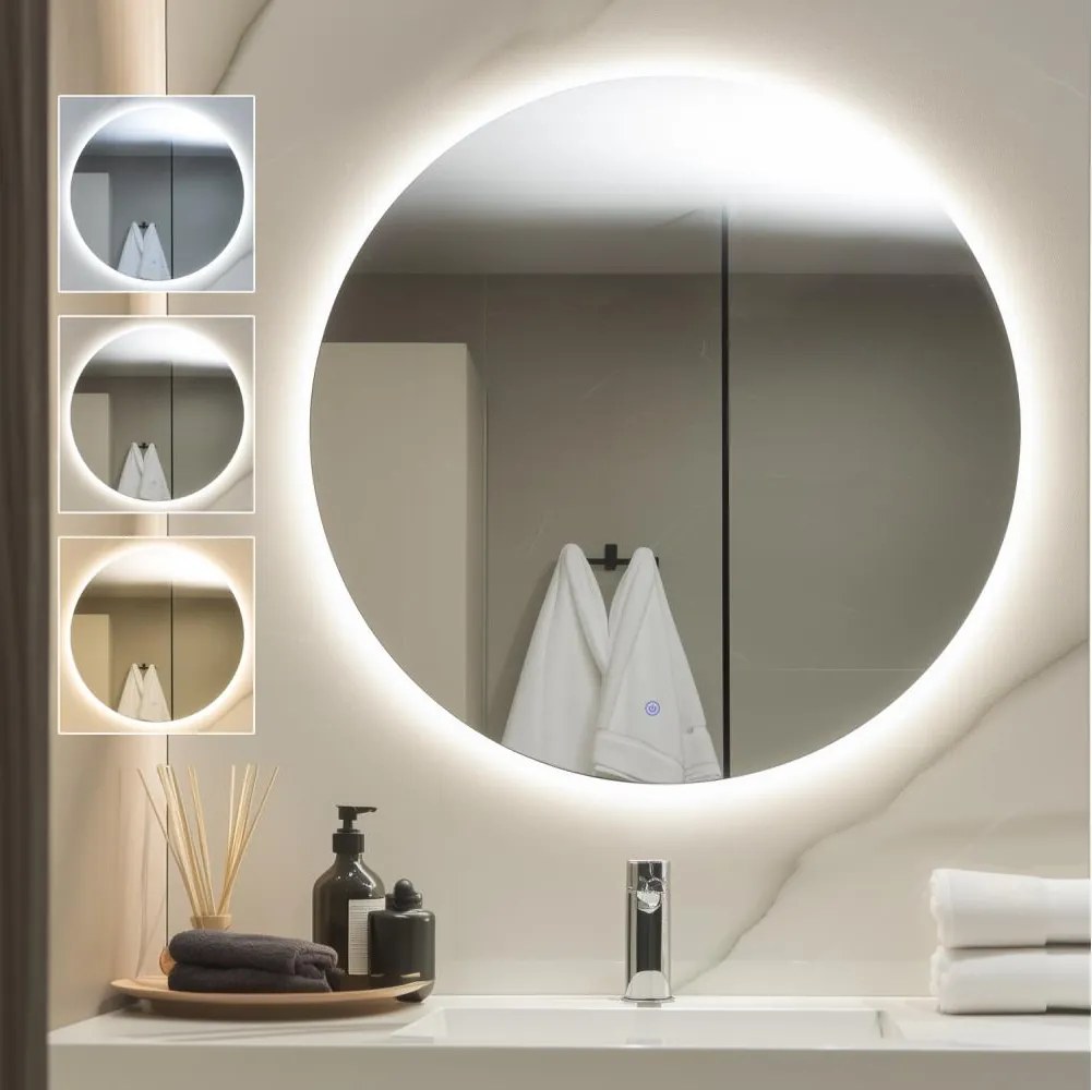 Brilagi - Kúpeľňové zrkadlo LUNA LED/32W/230V pr. 100 cm IP44 CRI 90 stmievateľné +CCT