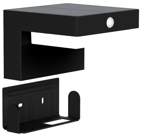 Zuma Line WT33811-LED Solárne nástenné svietidlo GRID LED/4,5W/2000mAh IP44 čierna