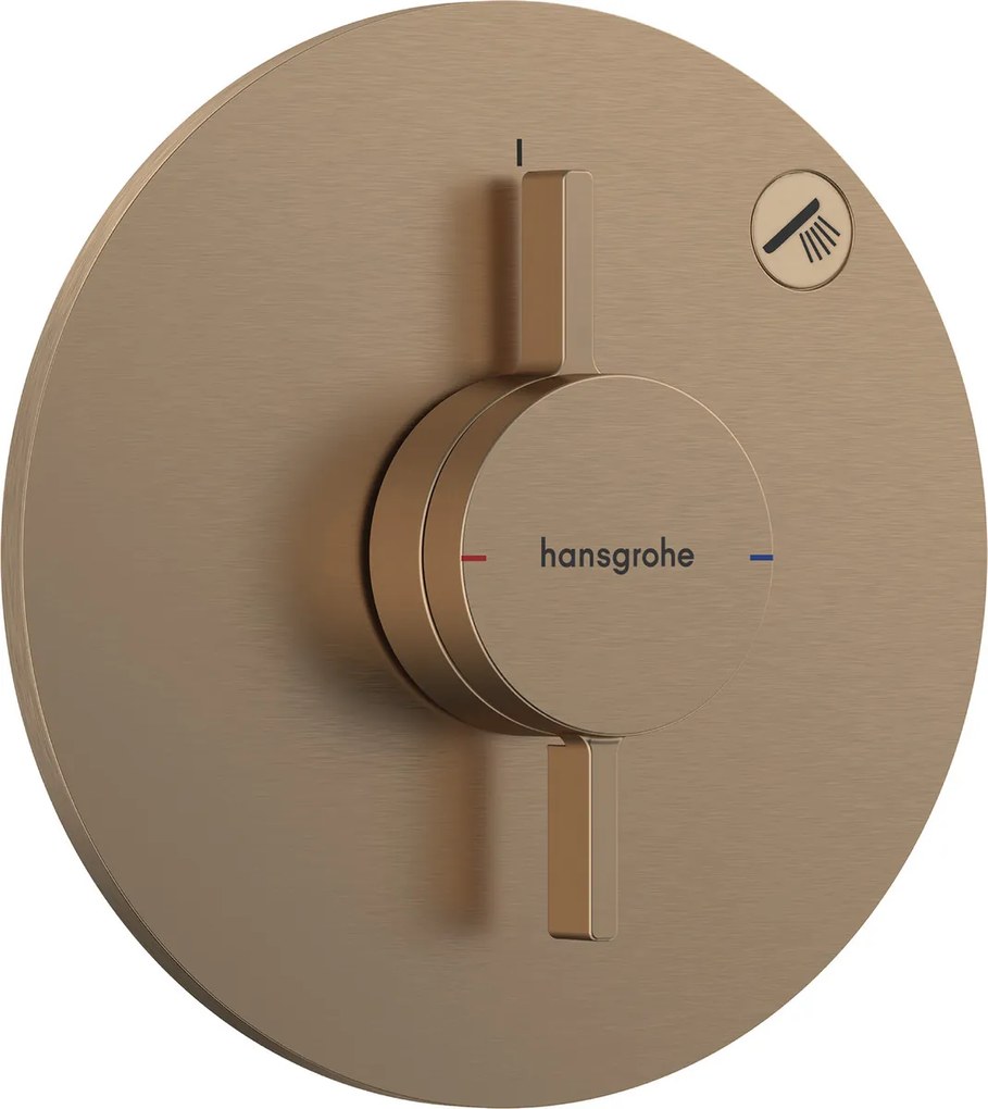 Hansgrohe DuoTurn S, batéria pod omietku pre 1 spotrebič, kartáčovaný bronz, HAN-75618140