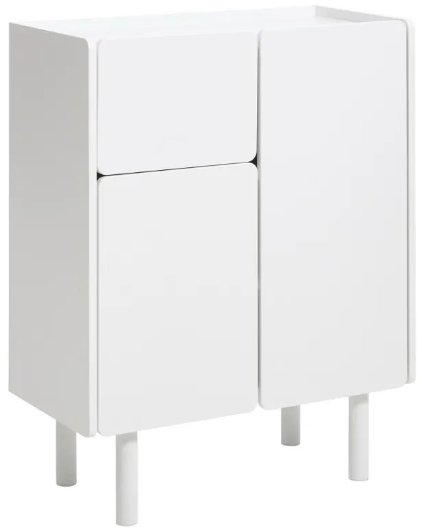 Dizajnová skrinka Feliciana 100 cm biela