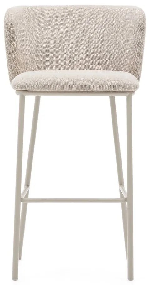 Béžová barová stolička (výška sedadla 75 cm) Ciselia – Kave Home