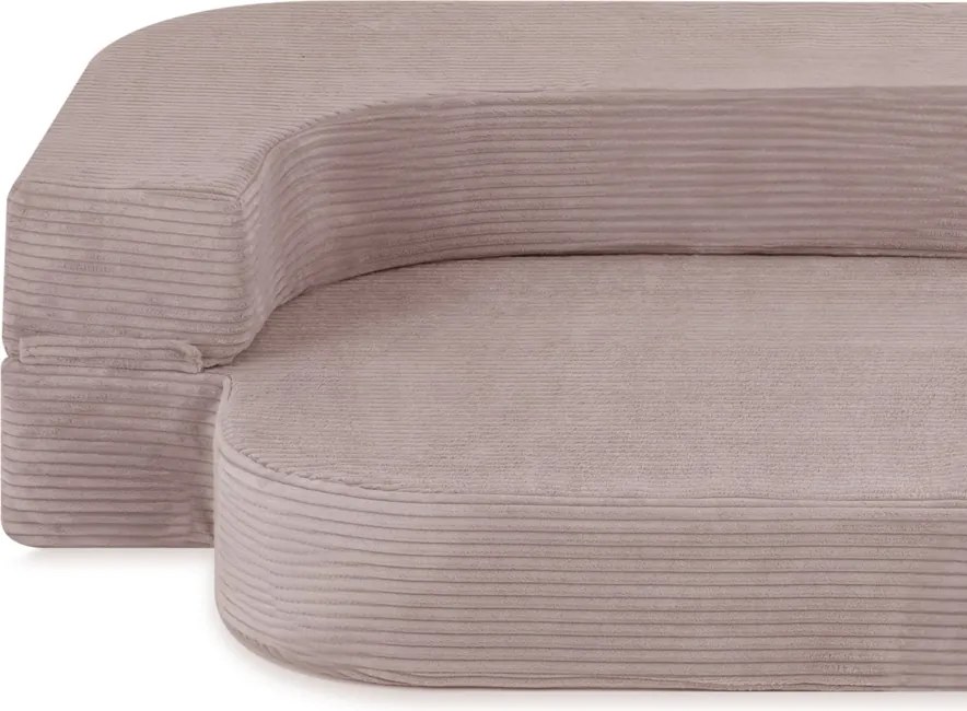 Rozkladacia detská pohovka - béžová, prémiový menčester