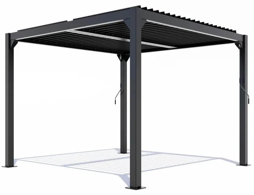 Hliníková bioklimatická pergola s lamelami 3 x 3 M