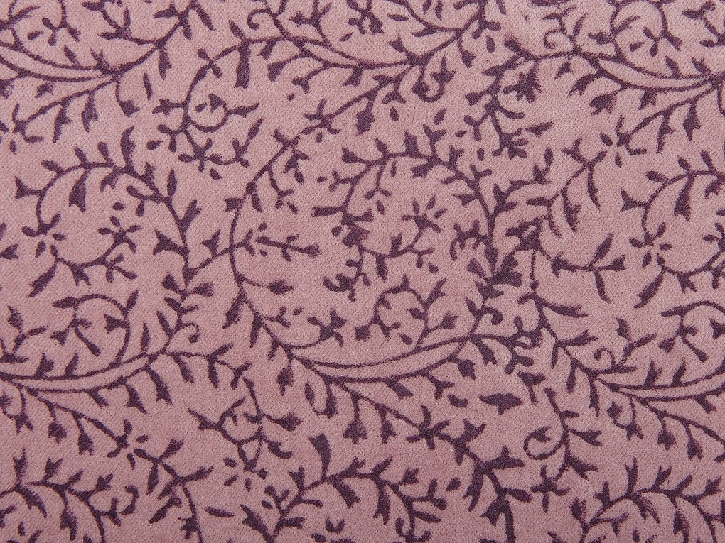 Zamatový vankúš 45 x 45 cm ružový ROMNEYA Beliani