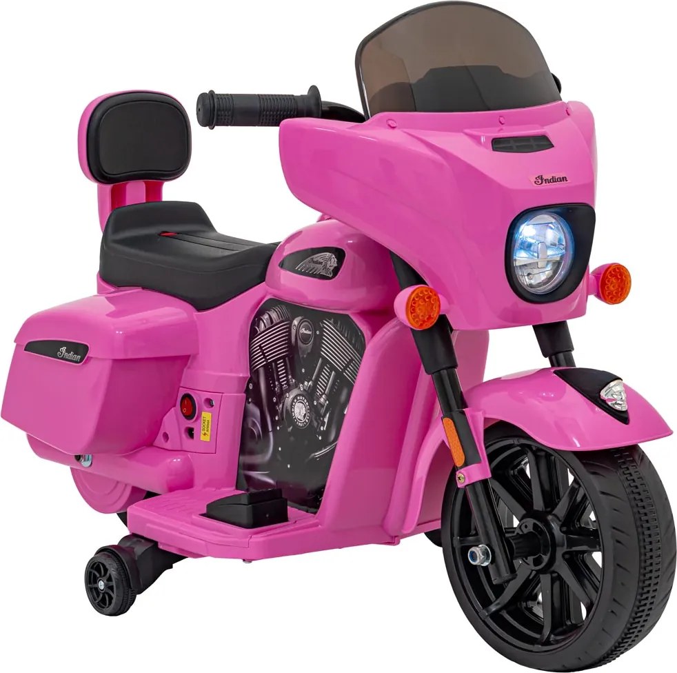 Ramiz Detská motorka Chopper INDIAN ružová
