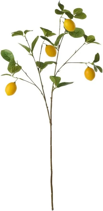 Dekoračná umelá vetvička s citrónmi Lemon Branch - 23*8*84 cm