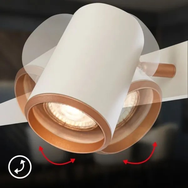 Briloner 4058044 - Luster na lanku ERA 4xGU10/10W/230V krémový