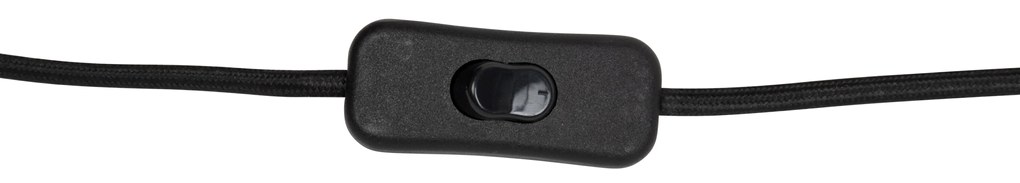 Japandi stolná lampa čierna s bielym tienidlom - Nori