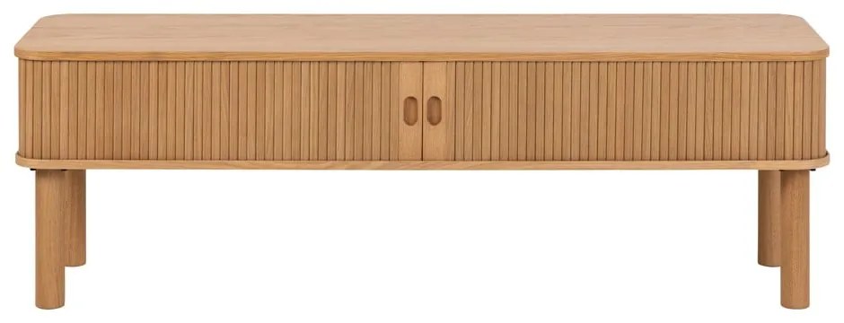 TV stolík v dekore duba v prírodnej farbe 140x45 cm Langley – Actona